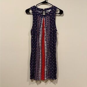 Charlotte Russe Womens sleeveless Mini Geometric Pattern Dress Size XS